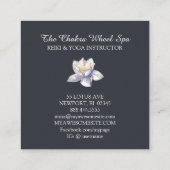 *～*宇宙天のチャクラシンボルコスモスロータス スクエア名刺 (裏面)