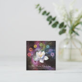 *～*宇宙天のチャクラシンボルコスモスロータス スクエア名刺 (スタンド正面)