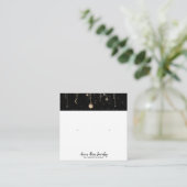 *～*宇宙天の太陽月のイヤリングジュエリー スクエア名刺 (スタンド正面)