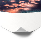 宇宙天月抽象芸術芸術 ポスター (角)