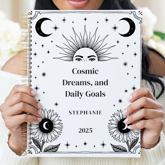 宇宙太陽と月の名前をカスタムする発現 プランナー手帳