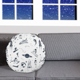 宇宙太陽のシステム宇宙船宇宙船フリース ラウンドクッション