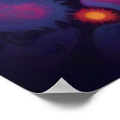 宇宙太陽：タペストリサイケデリックー –  ポスター (角)