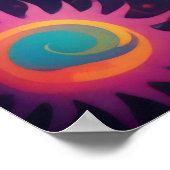 宇宙太陽:タペストリサイケデリックー ポスター (角)