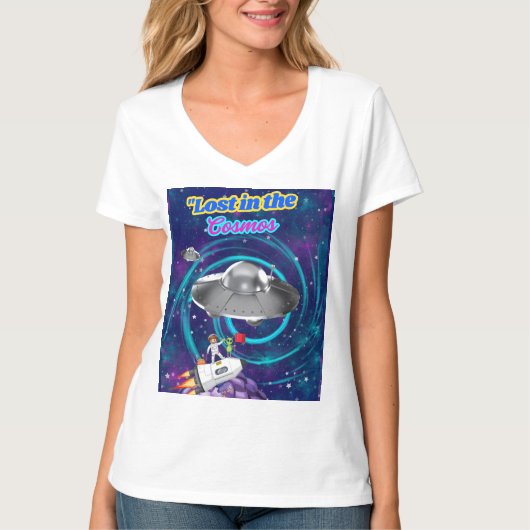 宇宙失ったで Tシャツ (正面)