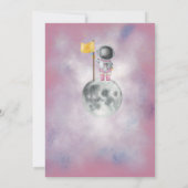 宇宙女子ロケットスター宇宙飛行士Thank You In 招待状 (裏面)