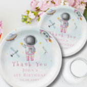 宇宙女子ロケットズufoスター誕生日 ペーパープレート