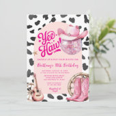 宇宙女性のカーボーイウェスタン女性のカーボーイ30th誕生日 招待状 (スタンド正面)