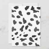 宇宙女性のカーボーイウェスタン女性のカーボーイ30th誕生日 招待状 (裏面)