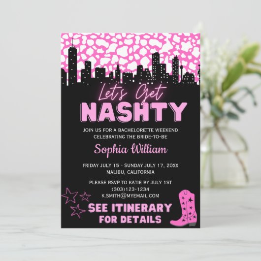 宇宙女性のカーボーイデザートレッツナッシュティバッハ 招待状 (スタンド正面)