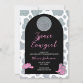 宇宙女性のカーボーイバチェロレッテウィークエンドItinenerary 招待状 (正面)
