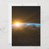 宇宙女性のカーボーイバチェロレッテ招待状 招待状 (裏面)