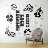 宇宙女性のカーボーイバチェロレッテ歓迎 タペストリー (インサイチュ(横))