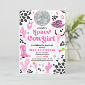 宇宙女性のカーボーイバチェロレッテ週末の日程 招待状 (スタンド正面)