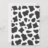 宇宙女性のカーボーイピンクディスコ誕生日パーティー招待状 招待状 (裏面)