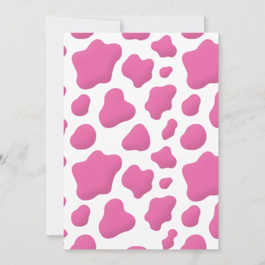 宇宙女性のカーボーイ誕生日パーティーの招待 招待状 (裏面)