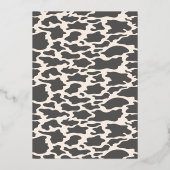 宇宙女性のカーボーイ誕生日パーティー 箔招待状 (裏面)