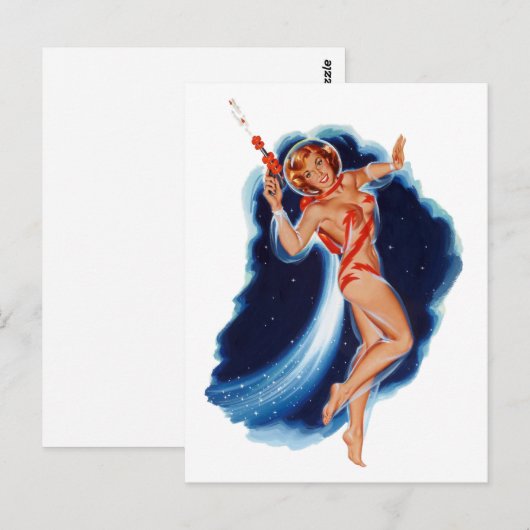 宇宙女 ポストカード (正面/裏面)