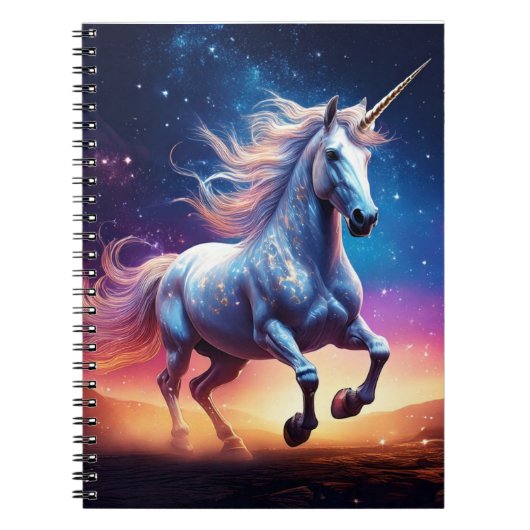 宇宙威厳のあるの夢の風景に登場するユニコーン ノートブック (正面)
