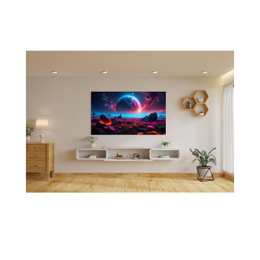 宇宙威厳のあるファンタジー横鮮やか景 フォトプリント