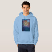 宇宙子猫が私の目読のフード付きスウェットシャツSweatshirtと言う パーカ (正面フル)