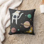 宇宙子猫と惑星 クッション (ブランケット)
