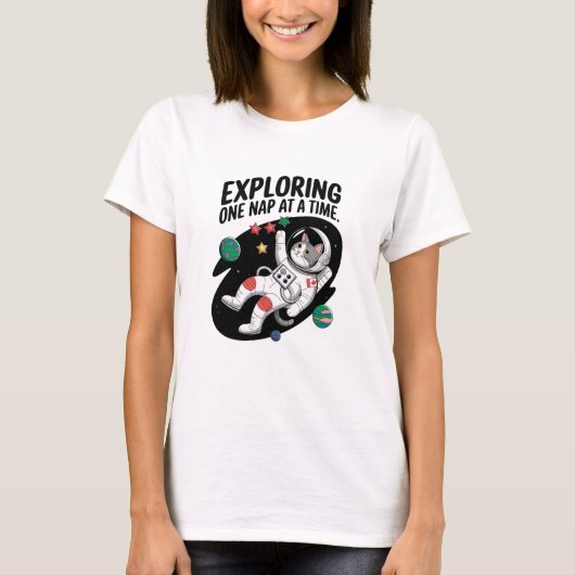 宇宙子猫冒険 Tシャツ (正面)