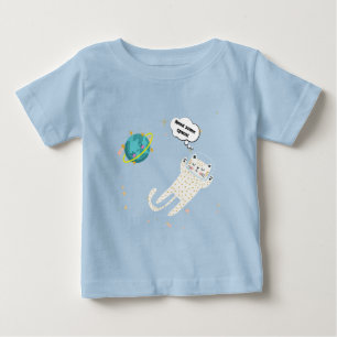 宇宙子猫 ベビーTシャツ
