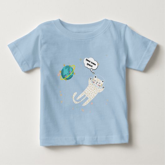 宇宙子猫 ベビーTシャツ (正面)