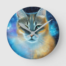 宇宙子猫 ラウンド壁時計