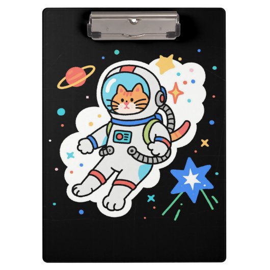 宇宙子猫:軌道上の足 クリップボード (正面)