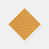 宇宙孔雀テクスチャード油彩画パターン スタンダードカクテルナプキン (角)