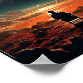 宇宙孤独ヴィンテージ宇宙ポスター(レトロ映画) ポスター (角)