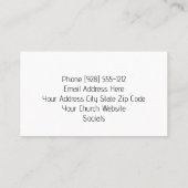 宇宙宇宙あなたのキリスト教会 名刺 (裏面)