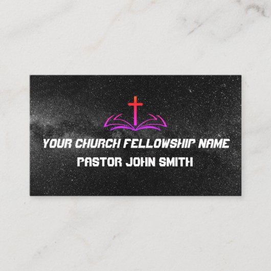 宇宙宇宙あなたのキリスト教会 名刺 (正面)