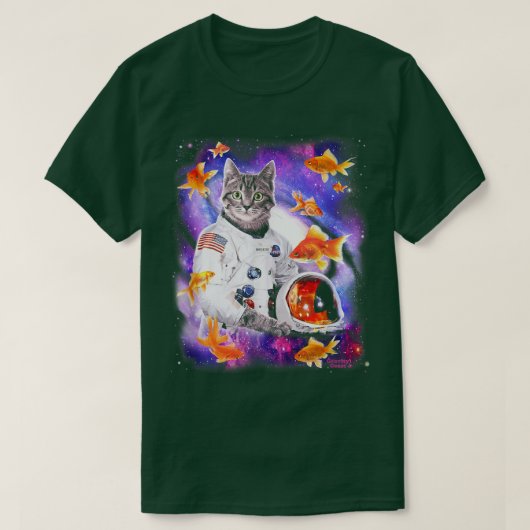 宇宙宇宙おもしろTシャツ宇宙飛行士 Tシャツ (デザイン正面)