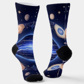 宇宙宇宙に整列した惑星白熱［赤熱］光を放つ ソックス (傾斜あり)