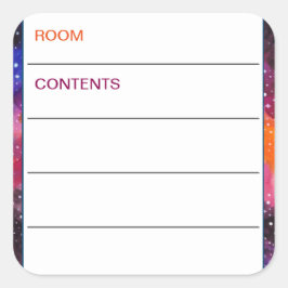 宇宙宇宙の宇宙移動ボックスの内容 スクエアシール