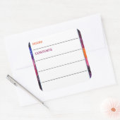 宇宙宇宙の宇宙移動ボックスの内容 スクエアシール (封筒)