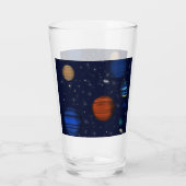 宇宙宇宙の惑星と銀河系 タンブラーグラス (裏面)