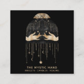 *~*宇宙宇宙の星月神秘の手 スクエア名刺 (正面)