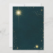 宇宙宇宙エメラルドグリーン銀河系結婚ズ 招待状 (裏面)