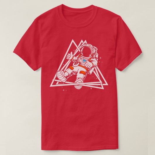 宇宙宇宙ガレー宇宙船ロケット惑星 Tシャツ (デザイン正面)
