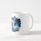 宇宙宇宙セラミックマグカップ – 宇宙を探索 コーヒーマグカップ (正面右)