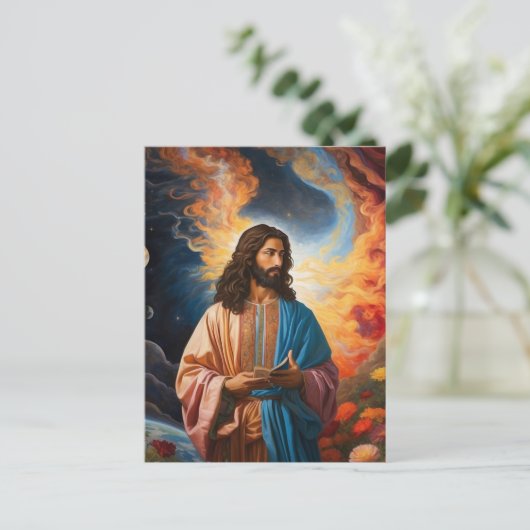 *~*宇宙宇宙地球光癒AP50イエス ポストカード (スタンド正面)