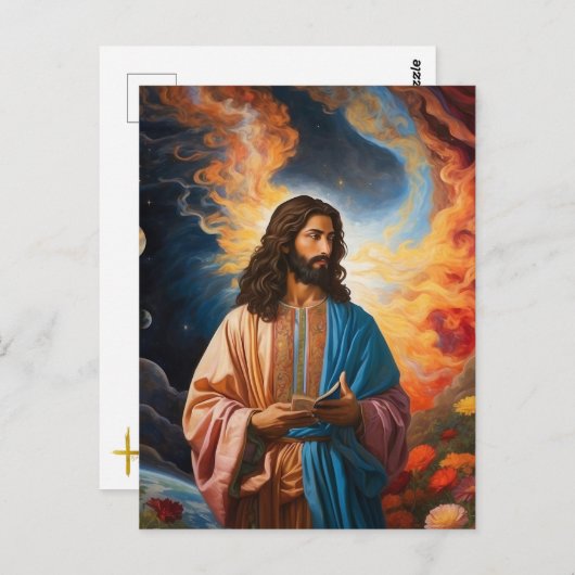 *~*宇宙宇宙地球光癒AP50イエス ポストカード (正面/裏面)