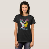 宇宙宇宙宇宙惑星子供の科学の未来A Tシャツ (正面フル)