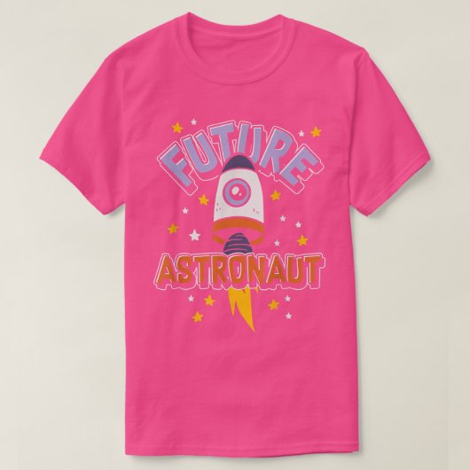 宇宙宇宙宇宙科学ロケット未来アストローナ Tシャツ (デザイン正面)