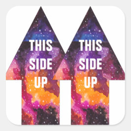 宇宙宇宙宇宙空間移動ボックスの大きな側面アップ スクエアシール