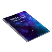 宇宙宇宙星雲が星を手に入れる名前つき ノートブック (右側)